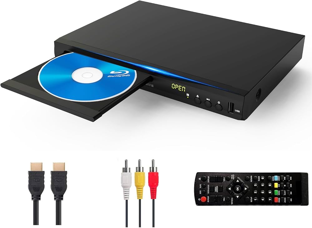 WIITHINK WTB-978 Reproductor de DVD y Blu-ray HD 1080P con Salida