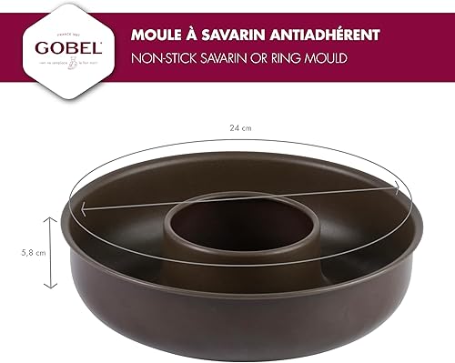 Miniatura 4 de Gobel - Molde antiadherente Deep Savarin o Anillo - Ø9 12" x 2 14"