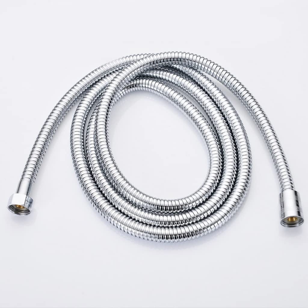 Tubo de ducha antitorsión, Ducha flexible de acero inoxidable, manguera larga for ducha, extensión de manguera de agua, tubería de plomería, tubo de tracción, accesorios de baño(1.5m)