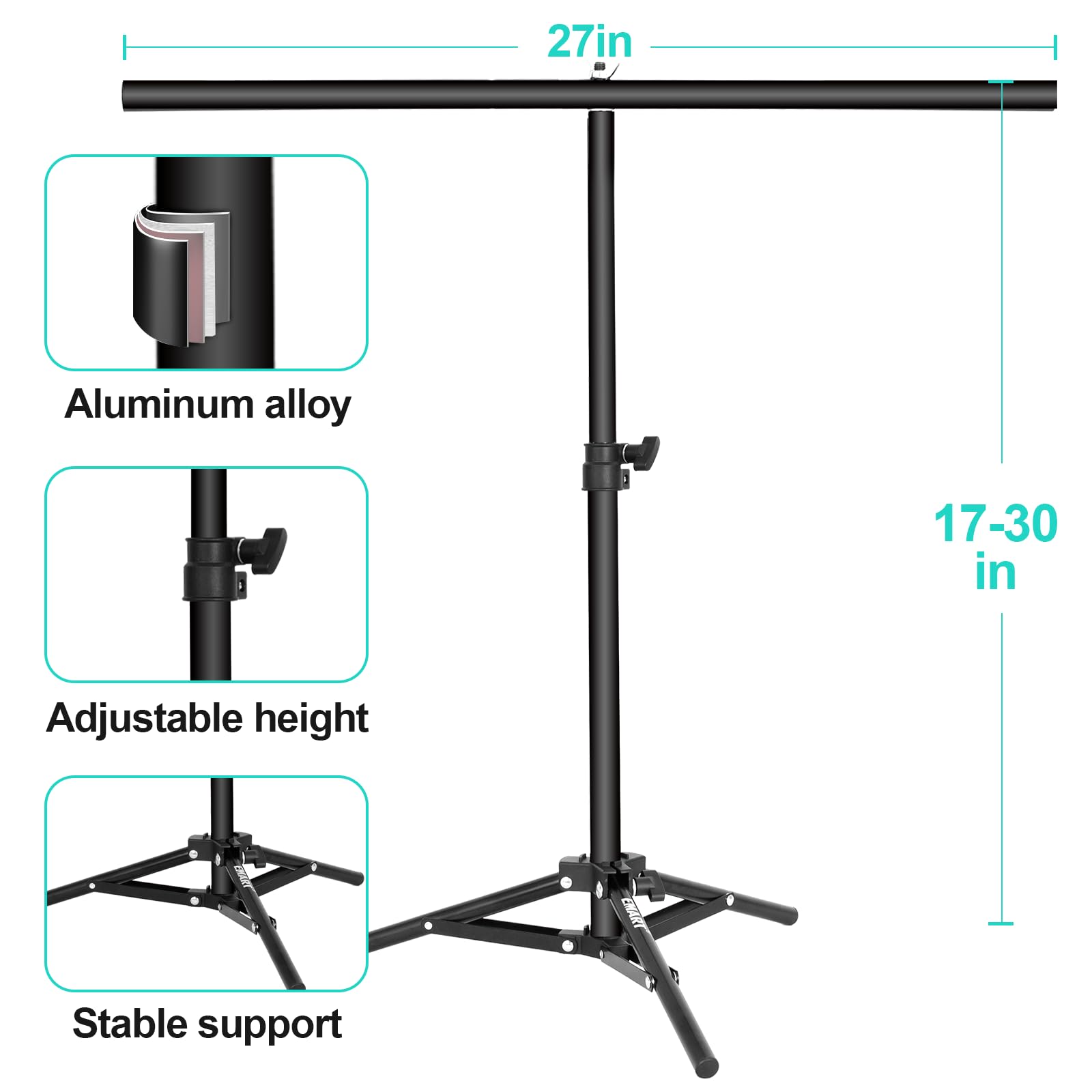 Zestaw tła fotograficznego produktu | 55,9 x 86,4 cm 7 sztuk dwustronnego wodoodpornego papieru do tła ze stabilnym stojakiem | Papier do fotografii produktowej