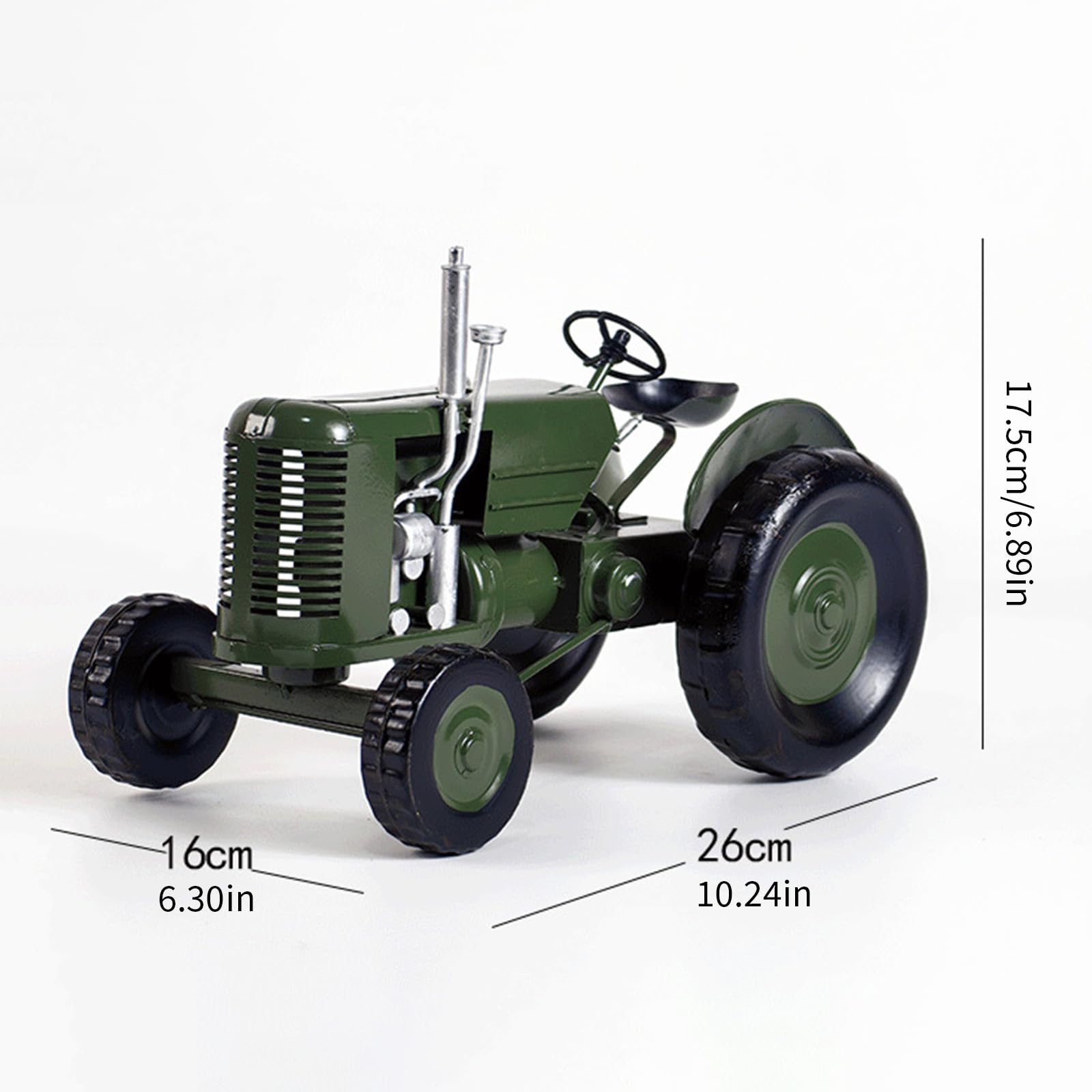 Trattori agricoli in metallo, modello auto d ', veicolo da collezione, ornamento artigianale per la casa, antico, vintage, retrò, artigianale, da scrivania, per uomo, industriale, per scaffali