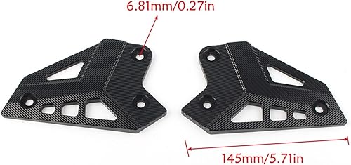 Miniatura 2 de NinWelly jfqm - Protector de placa de talón para Kawasaki Z900 Z 900 2017 2018 2019 2020, accesorios de motocicleta, reposapiés trasero (color