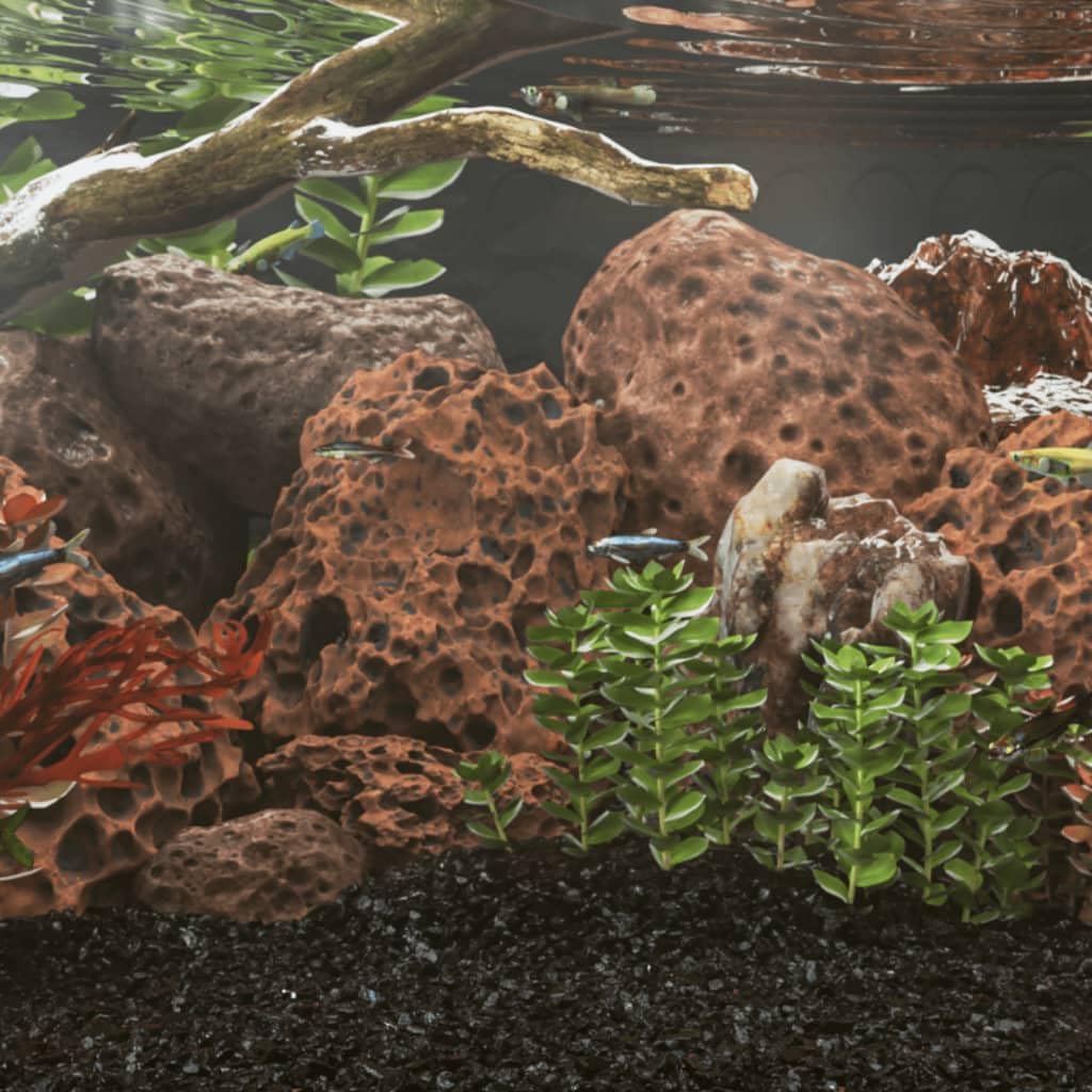 Homgoday Rocce vulcaniche 10 kg rosso 10 – 30 cm, pietra decorativa per acquario, roccia vulcanica, roccia paesaggistica, filtri per acquario, laghetto, griglie a gas, pietre per barbecue e diffusore