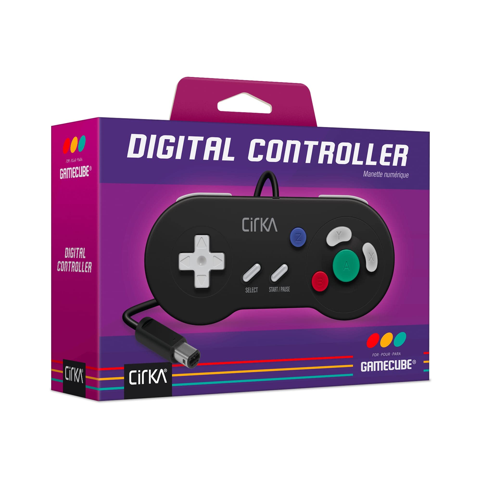 Amazon.co.jp: CirKa ゲームキューブ(GC)用デジタル有線コントローラー