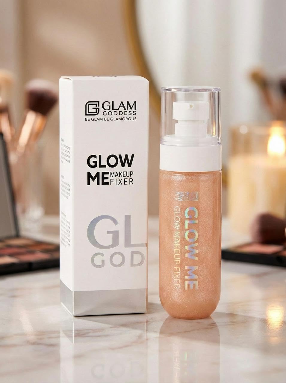 GLOWLINE Glam Goddess Glow Me Makeup Fixer Spray, Illuminating Setting Mist, Radiant Finish-image-26