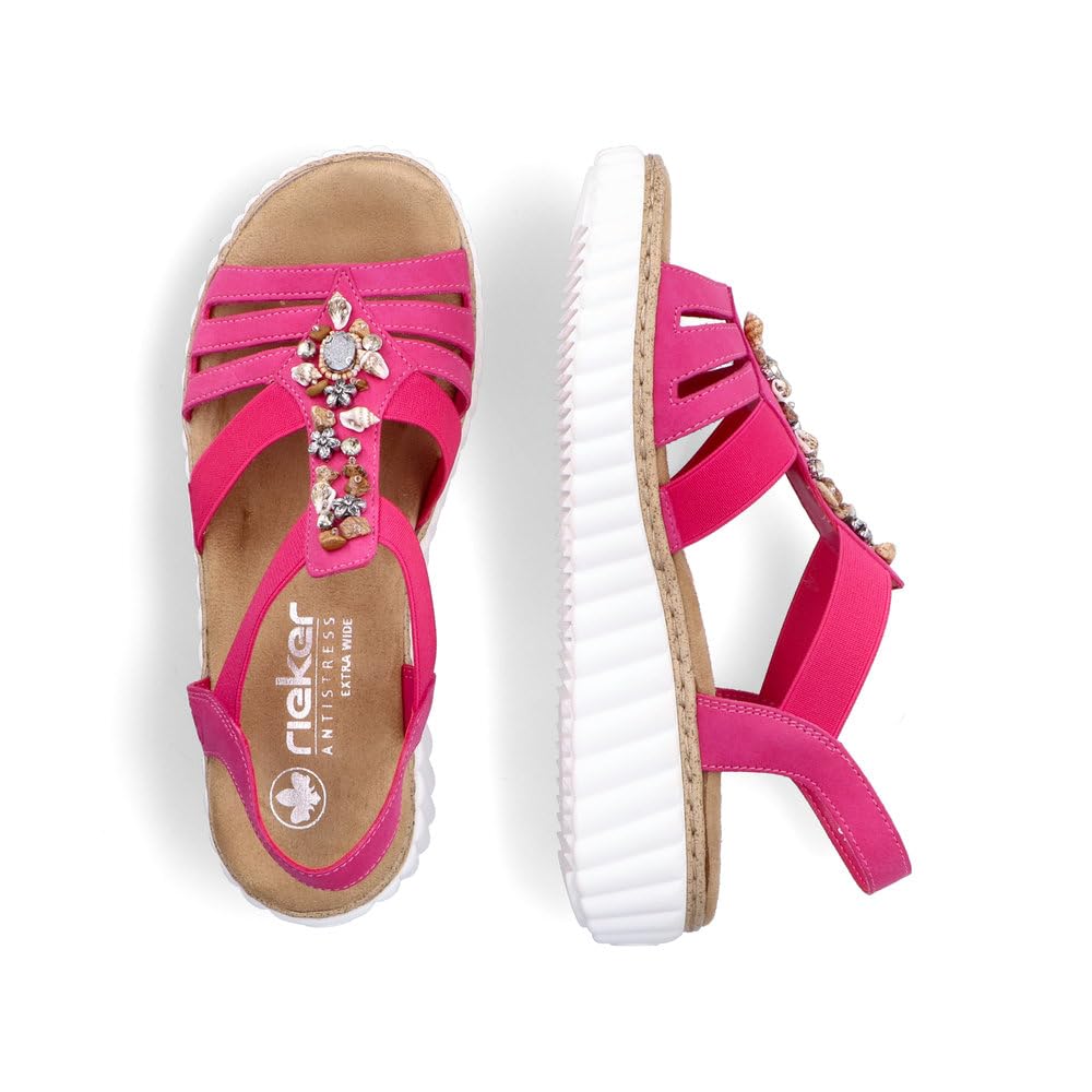 Rieker Damen Riemchensandalen 63249, Frauen Sandalen