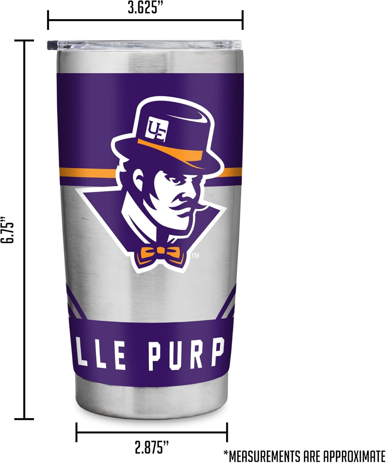 Rico Industries NCAA Texas-El Paso Miners - UTEP 20oz Stainless Steel Tumbler with Lid - Great For Coffee, Tea, Water or Cocktails - Image 8