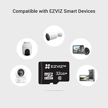 EZVIZ 32GB MicroSD Card, Compatible with All EZVIZ products
