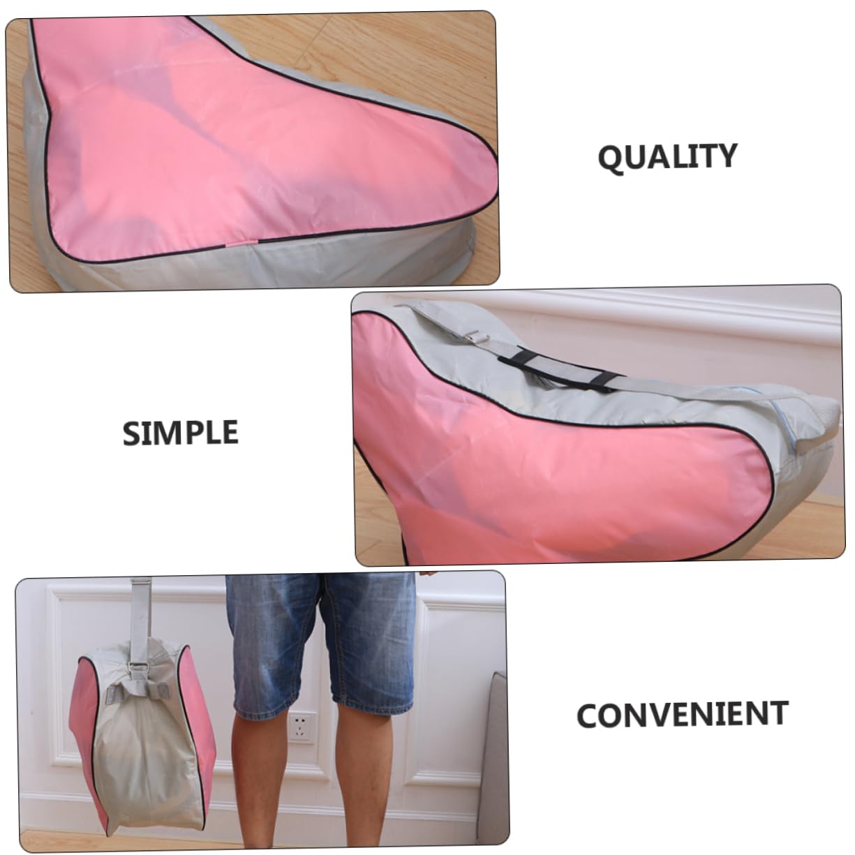 Borsa per Pattini a Rotelle 2 Pezzi Triangolare | Tessuto Portatile da Riutilizzabile Oxford Design per Roller Skates e Inline