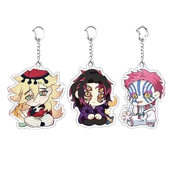黒死牟&童磨&猗窩座　イニシャルキーホルダー3個　鬼滅の刃　コミケ　アクキー 鬼滅の刃 【上弦の鬼/3点セット】黒死牟 童磨 猗窩座 アクリル