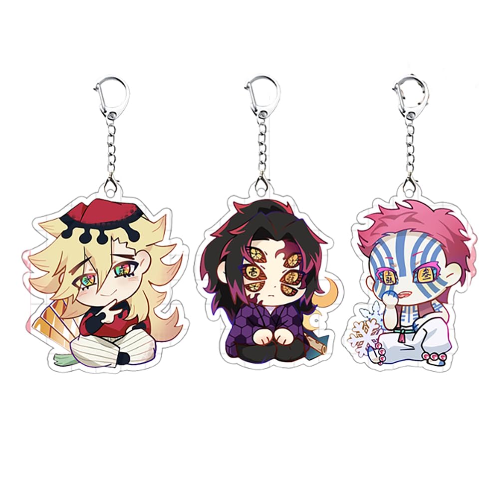 無惨&黒死牟&童磨&猗窩座　イニシャルキーホルダー　鬼滅の刃　コミケ　アクキー 鬼滅の刃 【上弦の鬼/3点セット】黒死牟 童磨 猗窩座 アクリル