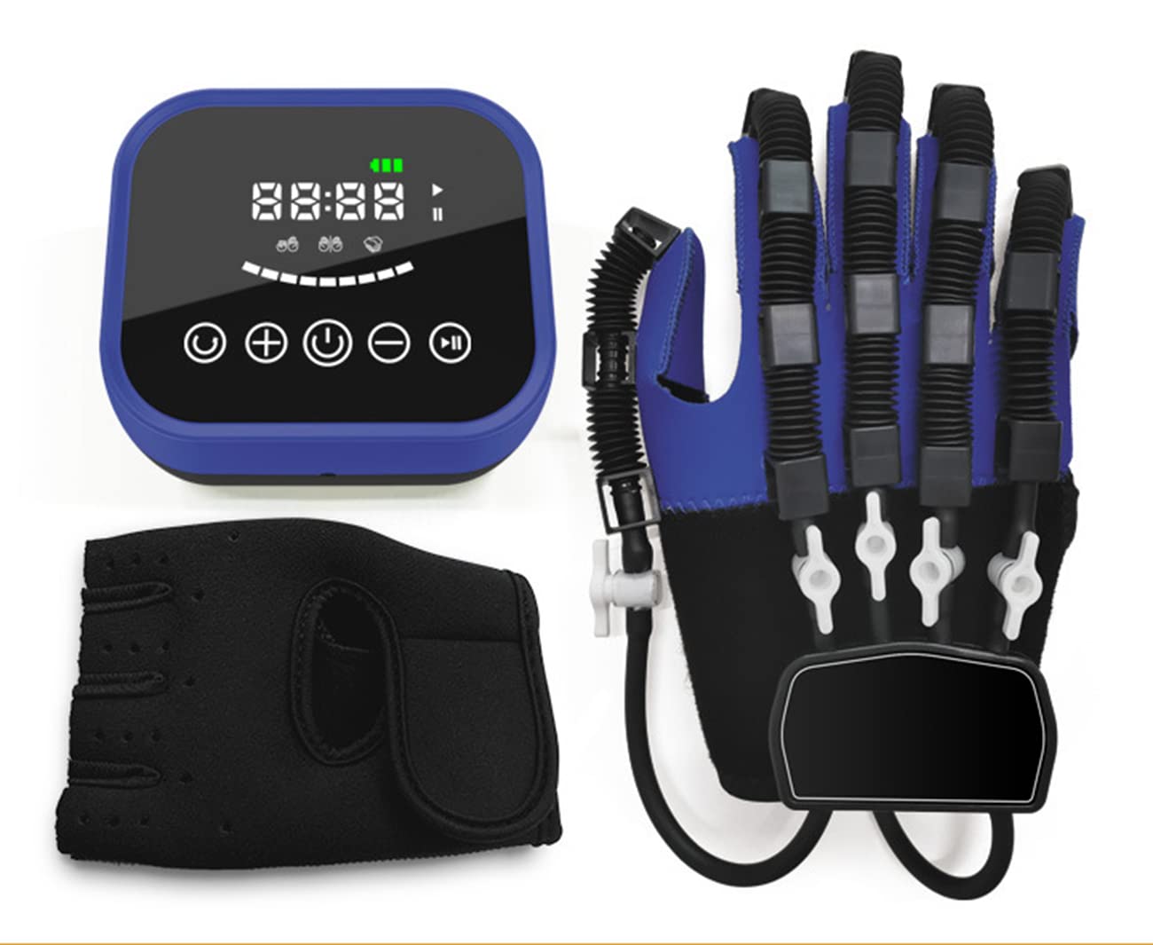 ProHome Stecche elettriche, tutore per dito, guanti per robot per addestratore di riabilitazione delle dita di emiplegia, guanti per robot di riabilitazione (taglia: L, colore: destra)