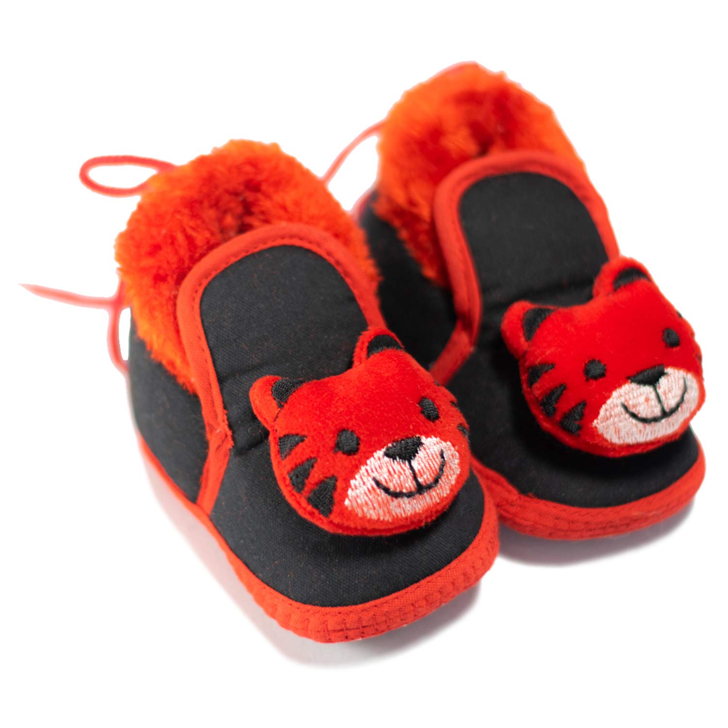 Mynekids Teddy Style Boys and Girls Cotton Smart Denim Anti Skid Booties for 6 to 12 Months -RK26-Red (B08PCZ6X53) Amazon Price History, Amazon Price Tracker