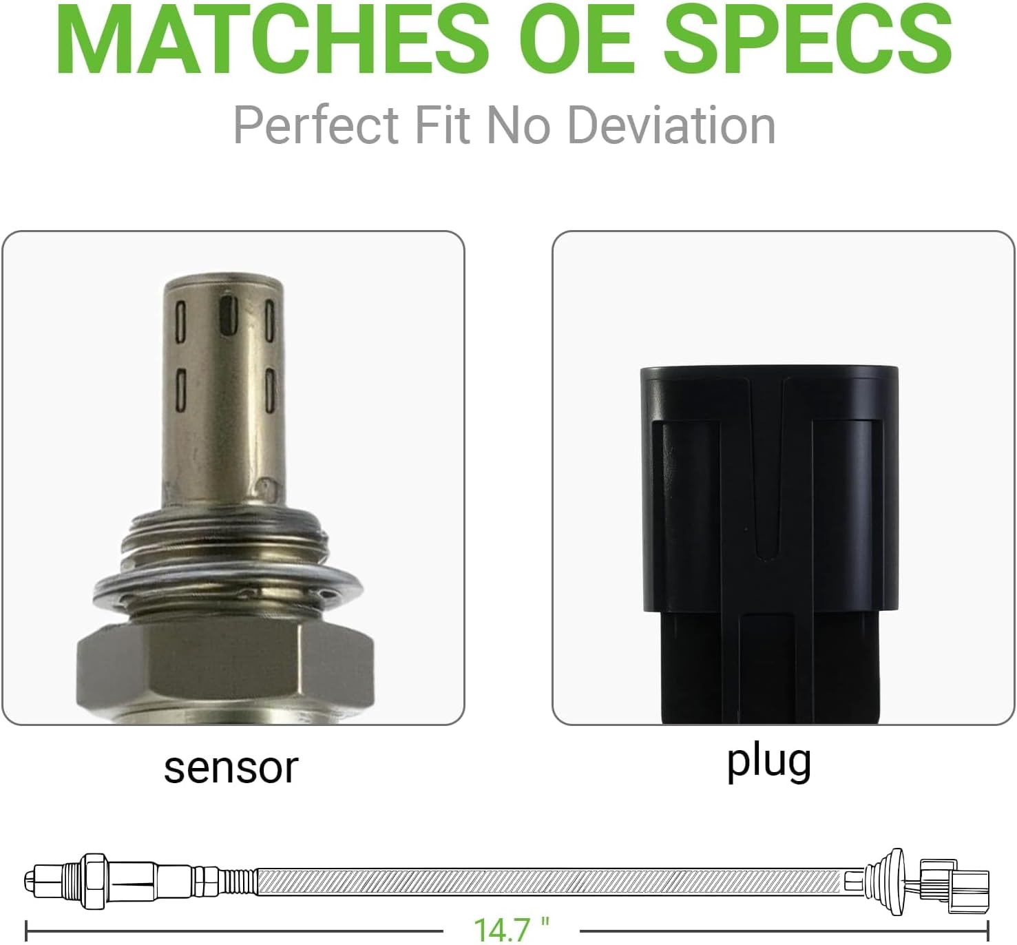 Oxygen Sensor Compatible with Hyundai Azera Entourage Santa Fe Sonata Veracruz Genesis Coupe & Kia Amanti Borrego Sedona,V6 3.3L 3.8L,Upstream/Downstream 392103C100 250-24690 234-4854 2344854 25024690