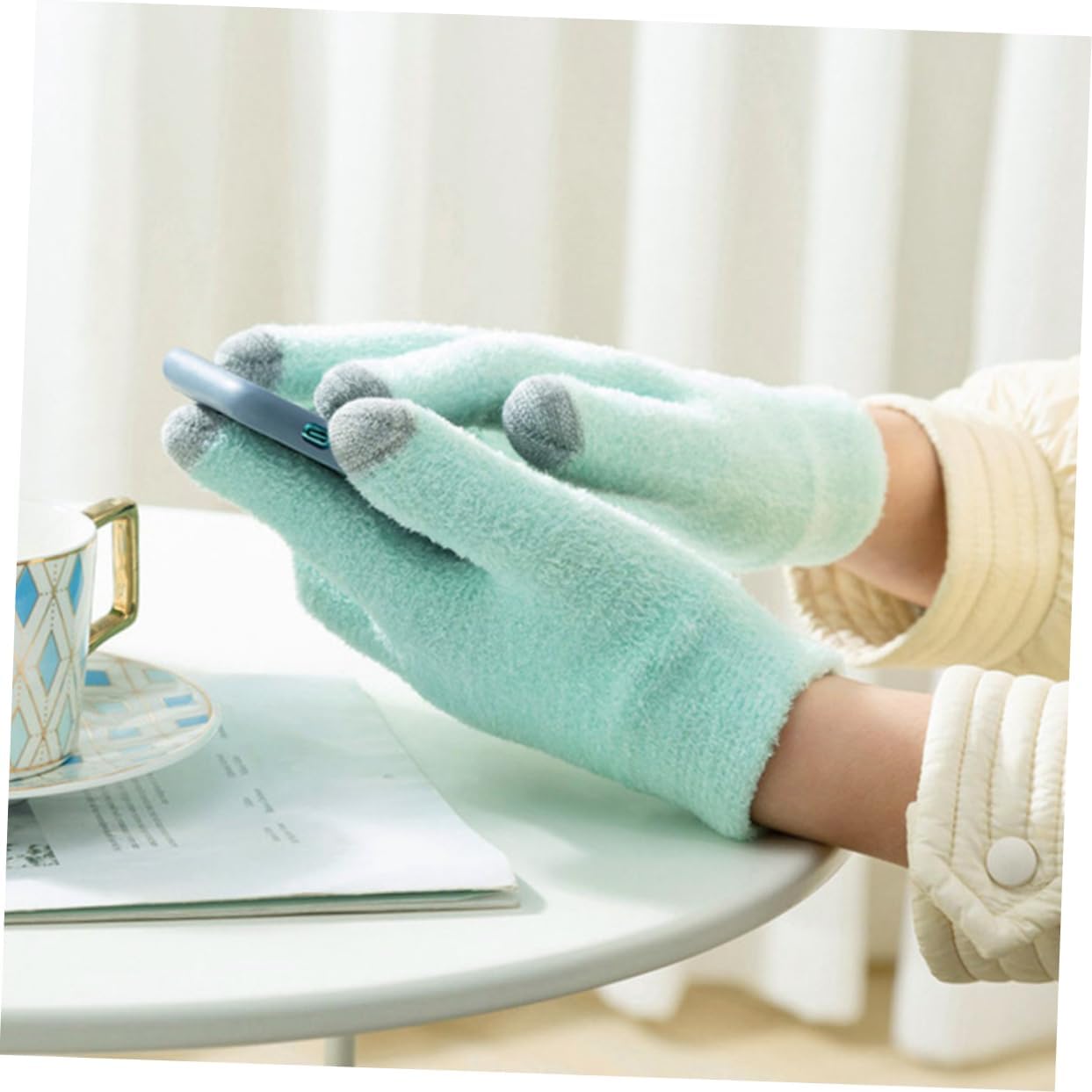 Generic Moisturizing Gloves Hand Caring Tool Touch Screen Moisturizing Gloves 2 Pairs Pack