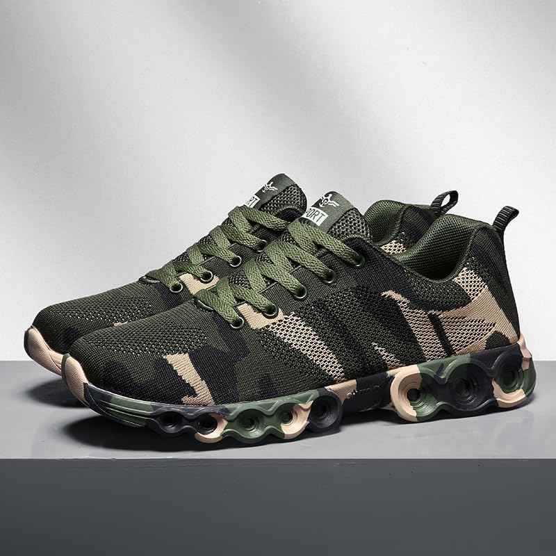 Outdoor Camo Men Women Shoes Camouflage Running Non Slip Training Sports Rock Climbing Camping Hiking Sneaker Footwear