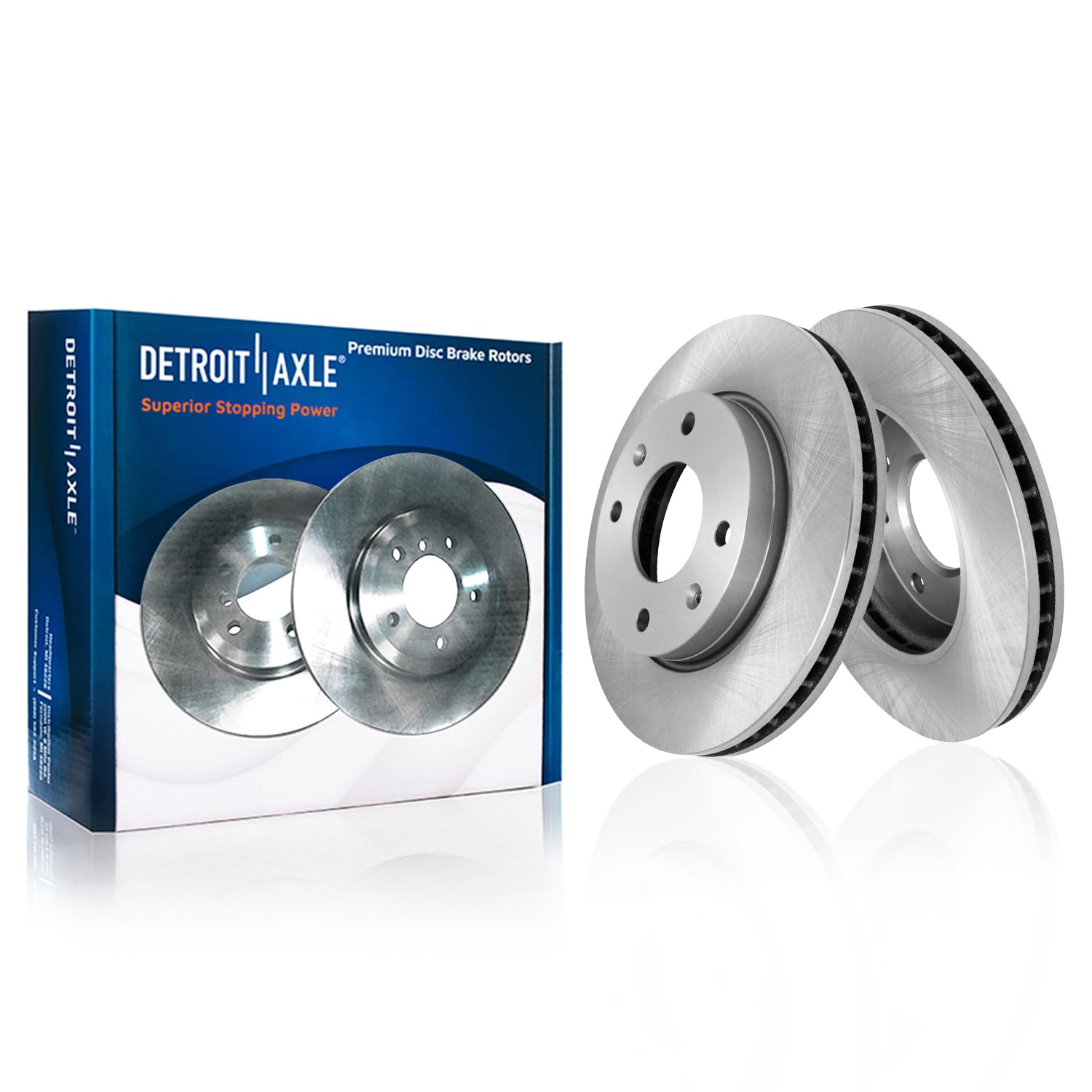 Detroit Axle - Premium Front Disc Brake Rotors Replacement for Kia Sonata
