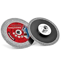 Vista 7 de Hoja de corte de azulejos de 4.5 "Hoja de diamante con brida para cortar y moler azulejos de porcelana granito mármol