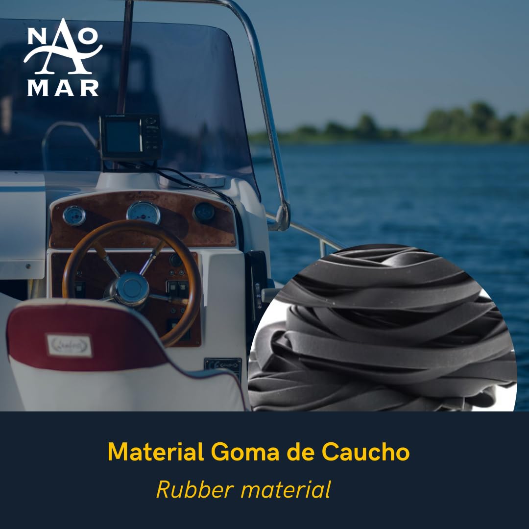 Rodillo de Quilla para Remolque de Barco, Goma y Plástico, Reduce Fricción y Desgaste del Casco, Rodillo de Caucho para Remolque Náutico