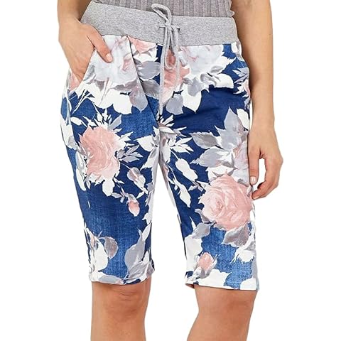 Candid Styles Women's Floral Elastic Waist Shorts Cover