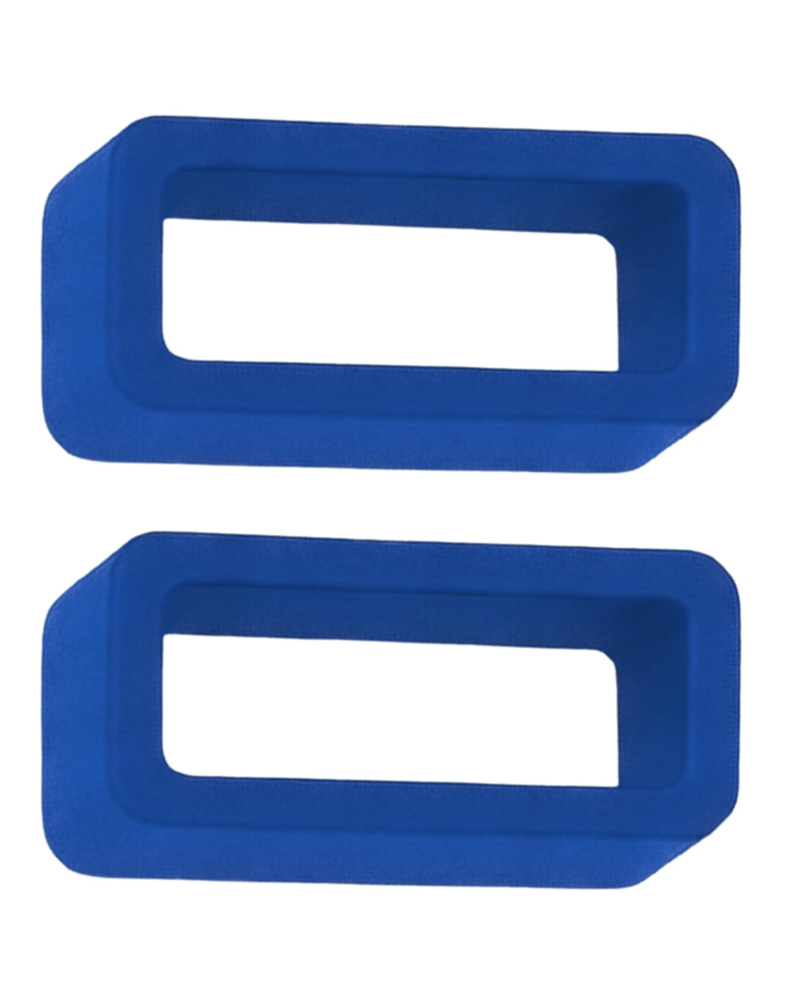 Silicone Watch Strap Keeper Loops | 18mm 20mm 22mm | 2 Pack | Black Navy Grey Orange Royal Light Blue Pink Yellow White | Replacement Band Retainers | Strong 1.8mm Thick Rubber Holders