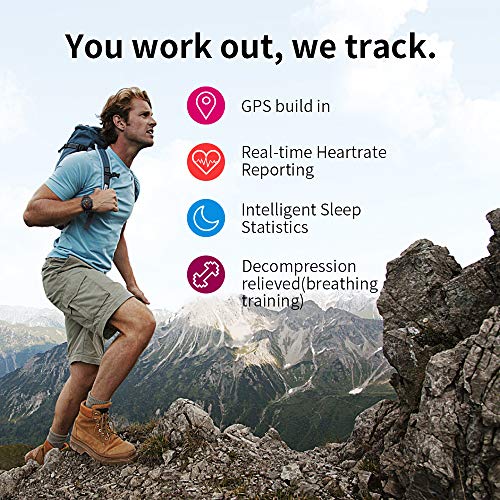 Huawei Watch Gt Sport,1.39" Amoled Touchscreen, Bluetooth Gps Smartwatch, Ultra-Thin Longer Lasting Battery Life, 24/7 Continuous Heart Rate Monitor, Indoor And Outdoor Sports, 5Atm Waterproof #TOP6