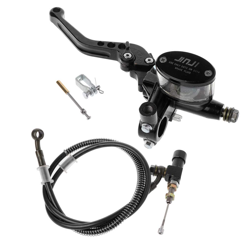 7/8"22mm Motocicleta CNC Kit de Embrague hidráulico Palanca Cilindro Maestro Tejido de Aceite Manguera 125~250cc