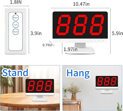 Miniatura 3 de Sistema de zumbador inalámbrico para demostración de juegos, suministros para profesores, suma hasta 32 botones, 328 pies, 8 zumbadores de respuesta