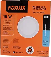 Foxlux Painel LED Redondo Embutir 18W 6500K Biv, Branco