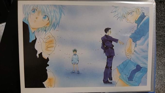 Amazon 週刊少年ジャンプ 懸賞 ポストカード Hunter Hunter 冨樫義博 ゴン キルア クラピカ レオリオ ハンターハンター アニメ 萌えグッズ 通販