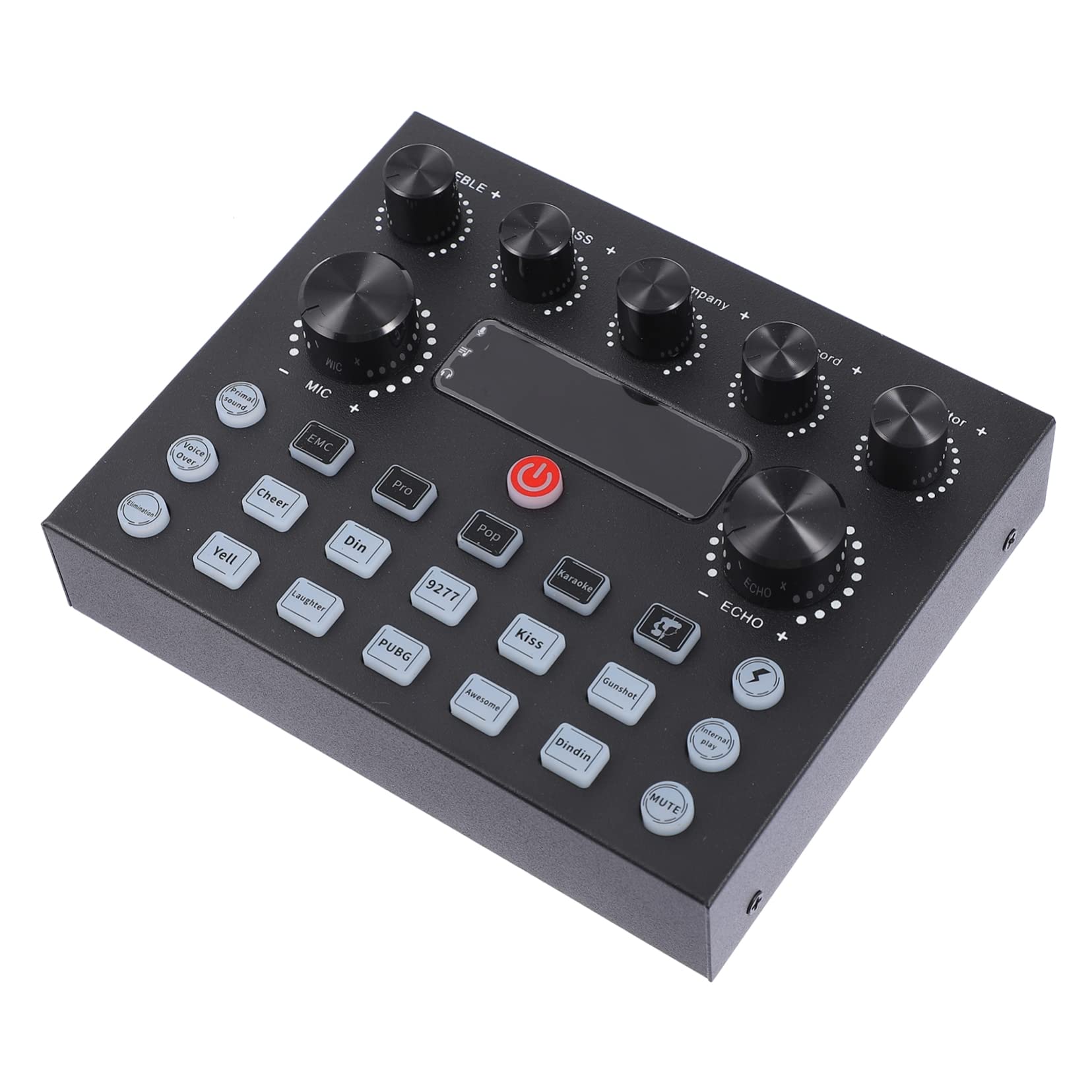 BESTonZON Sound Card Voice Changer Sound Board Mixer Live Performance Equipment Warm-up Effects Male/female/baby Voice Convenient Design