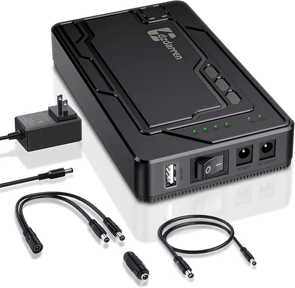 12V Rechargeable Battery Pack 8000mAh, Portable 5V/9V/12V Power Bank (12V 8000mAh / 9V 10000mAh / 5V 19000mAh),DC Output Lithium ion Battery Pack for LED Strip, CCTV Camera, Router, Breast Pump