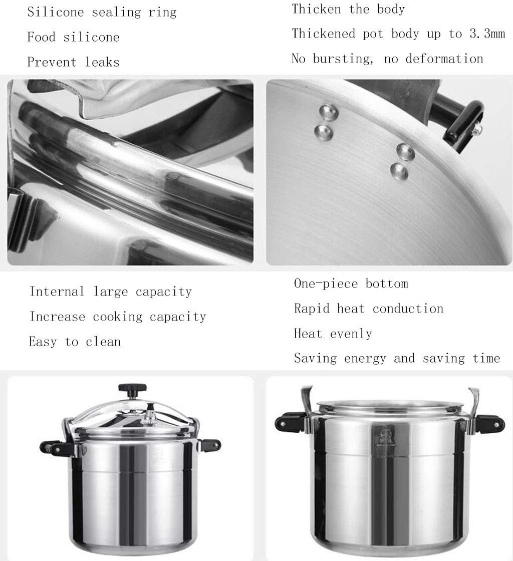 Amazon｜安全弁付圧力鍋圧力鍋ステンレス大容量スロークッカー