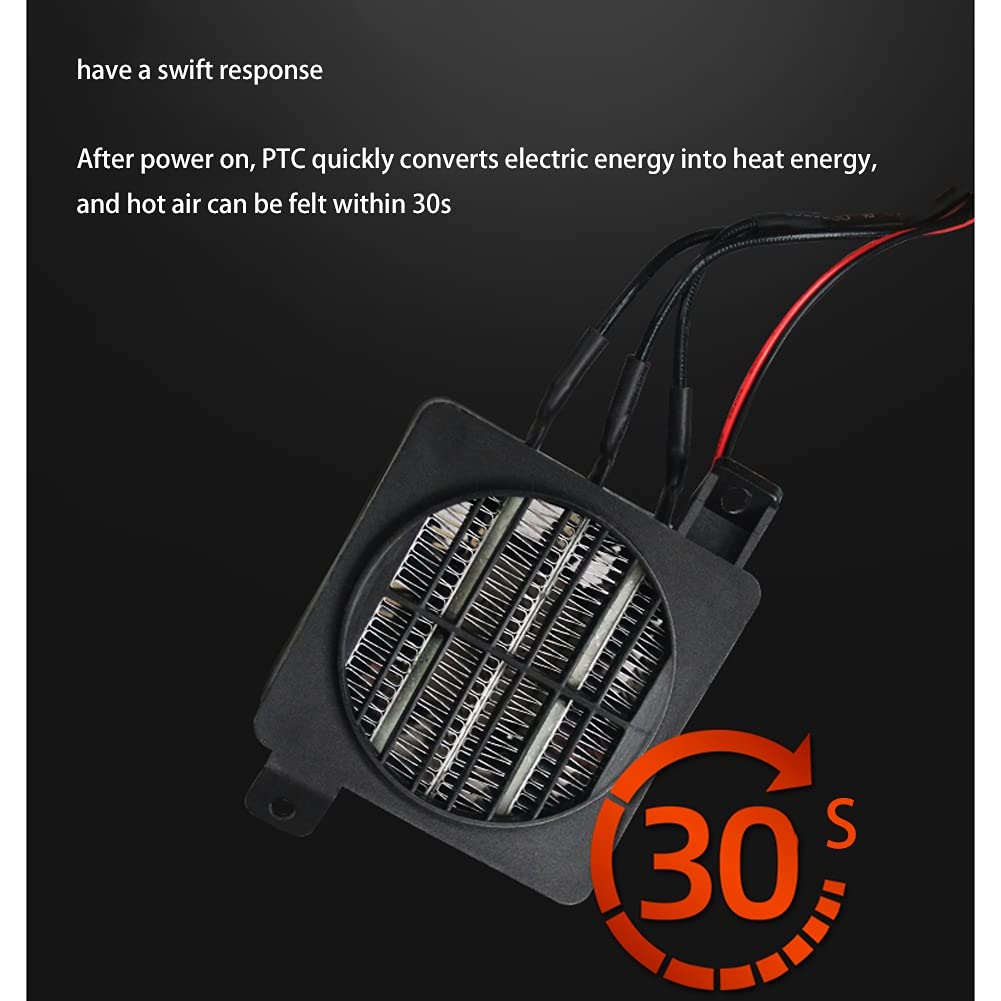 100w 12v Heater Dc Fan Thermostatic Egg Incubator Heater Ptc