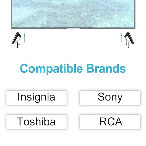 Miniatura 2 de Kit de tornillos y arandelas universales para soporte de TV Insignia Sony Toshiba RCA Roku TV Mount Patas, incluye arandelas