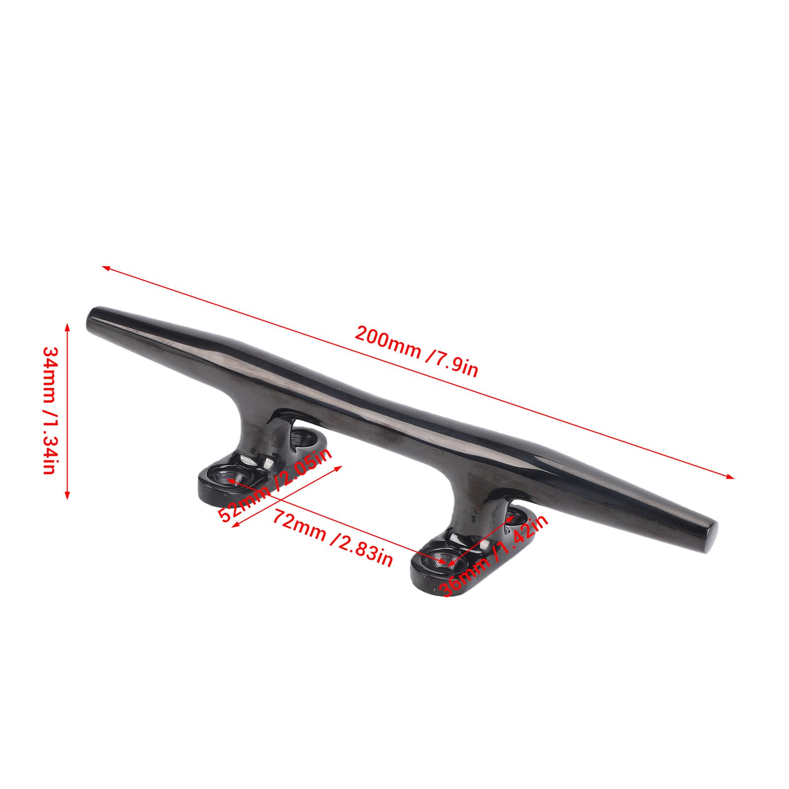 Bitte per Barche da 8 Pollici, Bitta per Ormeggio in Acciaio Inox con Base Aperta, Bitta per Ormeggio Kayak per Yacht, Navi, Canoe, Decorazioni Marittime