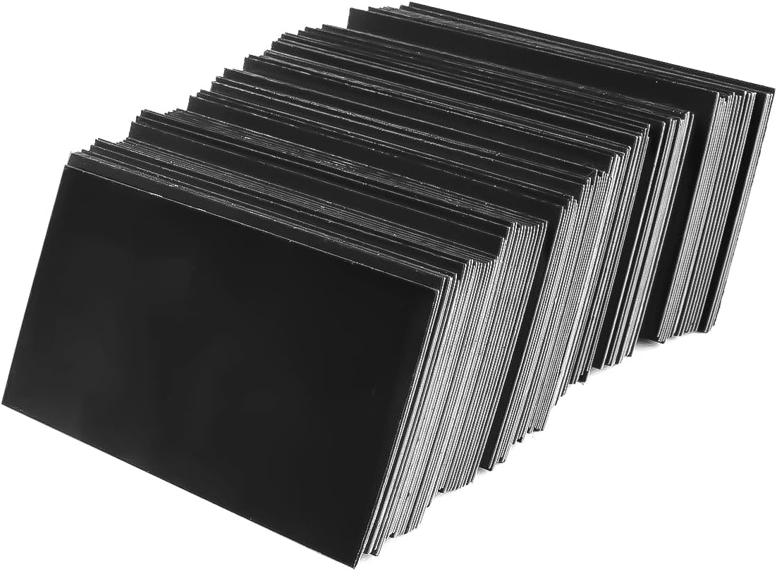 100 Pack 2 x 3.5 inch Business Card Magnets Peel and Stick Adhesive Magnetic Backings Magnet Strong Magnet Blanks Sheets Printable Magnetic Sheet for Dies Storage
