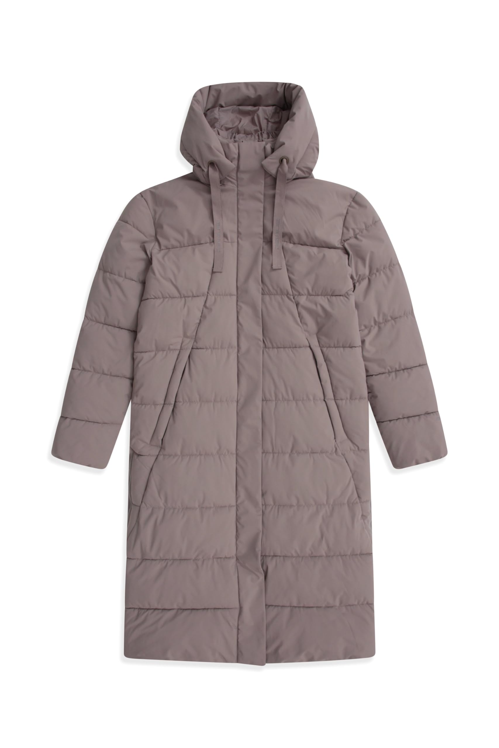 Animal Comfort Cloud Womens Coat - Padded Water-resistant Jacket with Thermal Tested -30°C & Detachable Hood - Spring Summer, Outdoors & Walking Taupe Women's Size 16