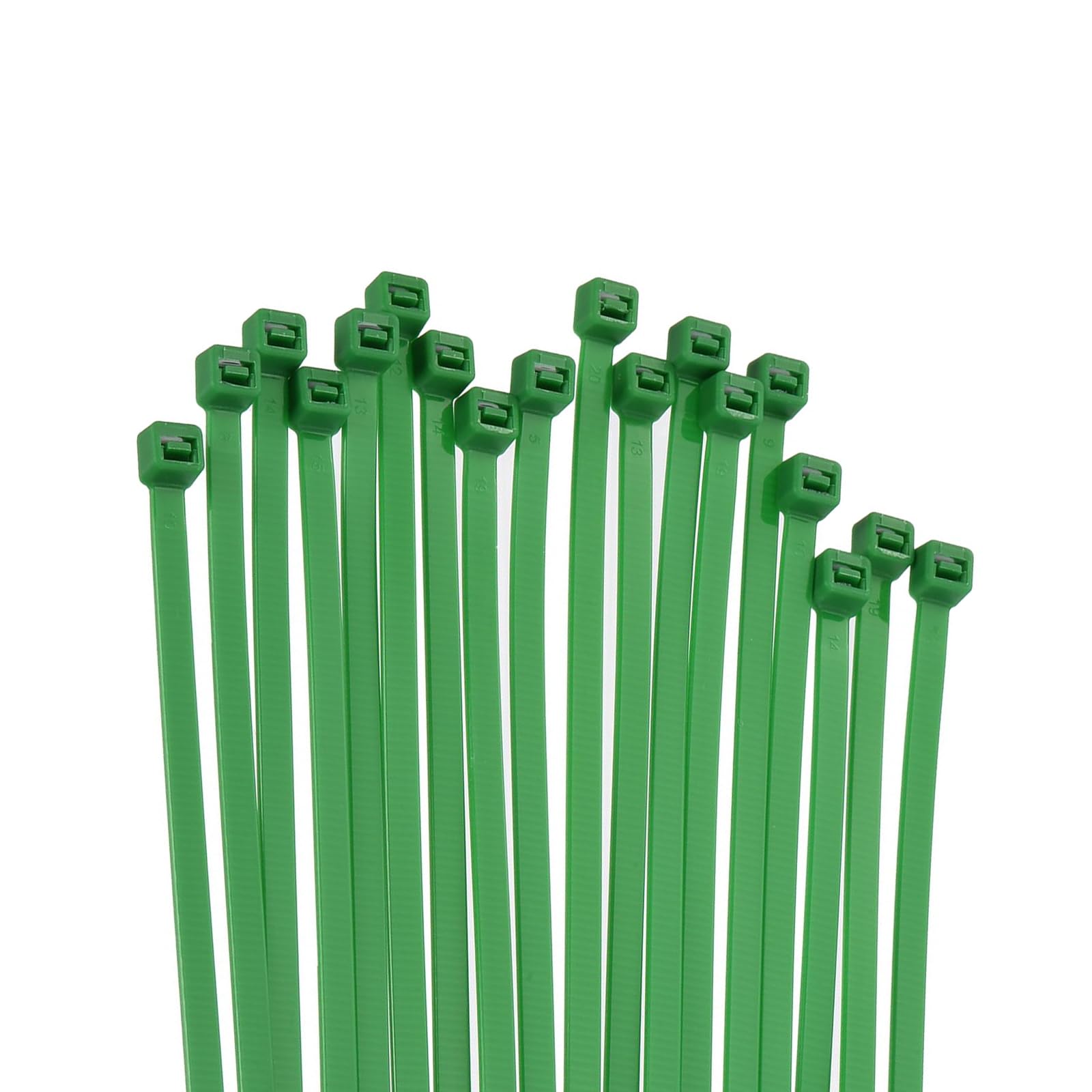 Unifizz 100PCS PCS Cable Zip Ties 250mm x 5mm Green – Self-Locking Nylon Wire Ties with Tensile Strength for Indoor and Outdoor