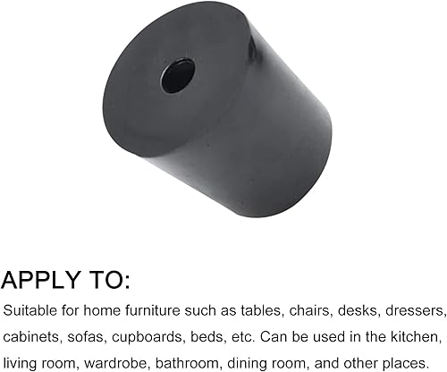 Miniatura 9 de Pies de goma para parachoques (18x5mm0.71"x0.2"), 9 unidades, almohadillas redondas para patas protectoras de suelo con arandela de metal, para