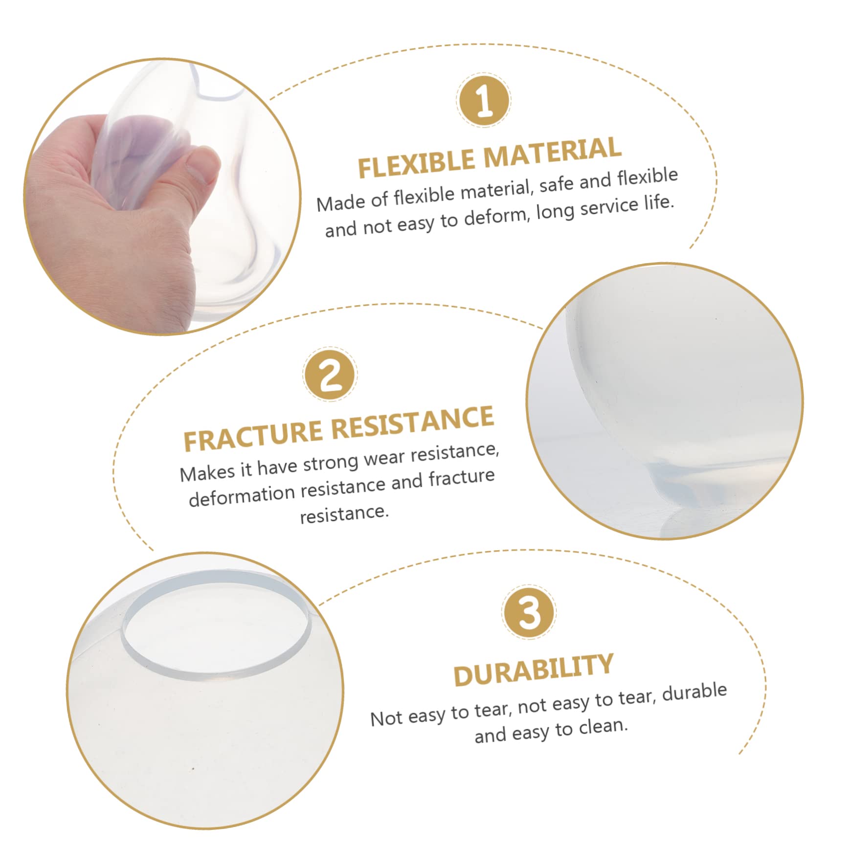 HOMSFOU 2 Ensembles Moule Silicone pour Boules Décoratives Moule À Cristal DIY Parfait pour Fabrication De Boules Artisanales Et Décorations Personnalisées 6 Pièces * 2
