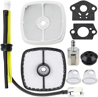 SRM225 Air Filter Primer Bulb Gasket Tune Up Kit Fits for Echo SRM210 SRM-225 SRM211 SRM230 SRM-210 GT200 GT225 PAS225 HCR150 HCR151 HC150 String Trimmer PB200 PB201 PB250 PB250LN Leaf Blower