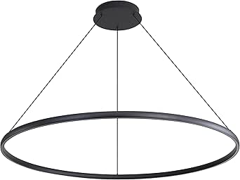 Golden Lighting Veritas Integrated LED 71in Chandelier in Sand Black