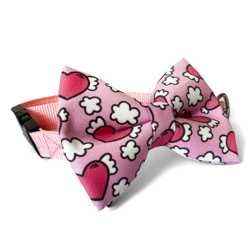TDIT Pink Hearts Dog Bow Tie Collar (XL) (B01D1DSKI6) Amazon Price History, Amazon Price Tracker