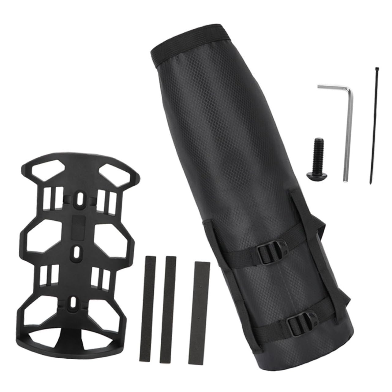 ifundom 1Set Mountain Bike Front Frame Bag Capacity Cycling Storage Pouch Securely Attached Stylish Design for Convenient Personal Item Organization