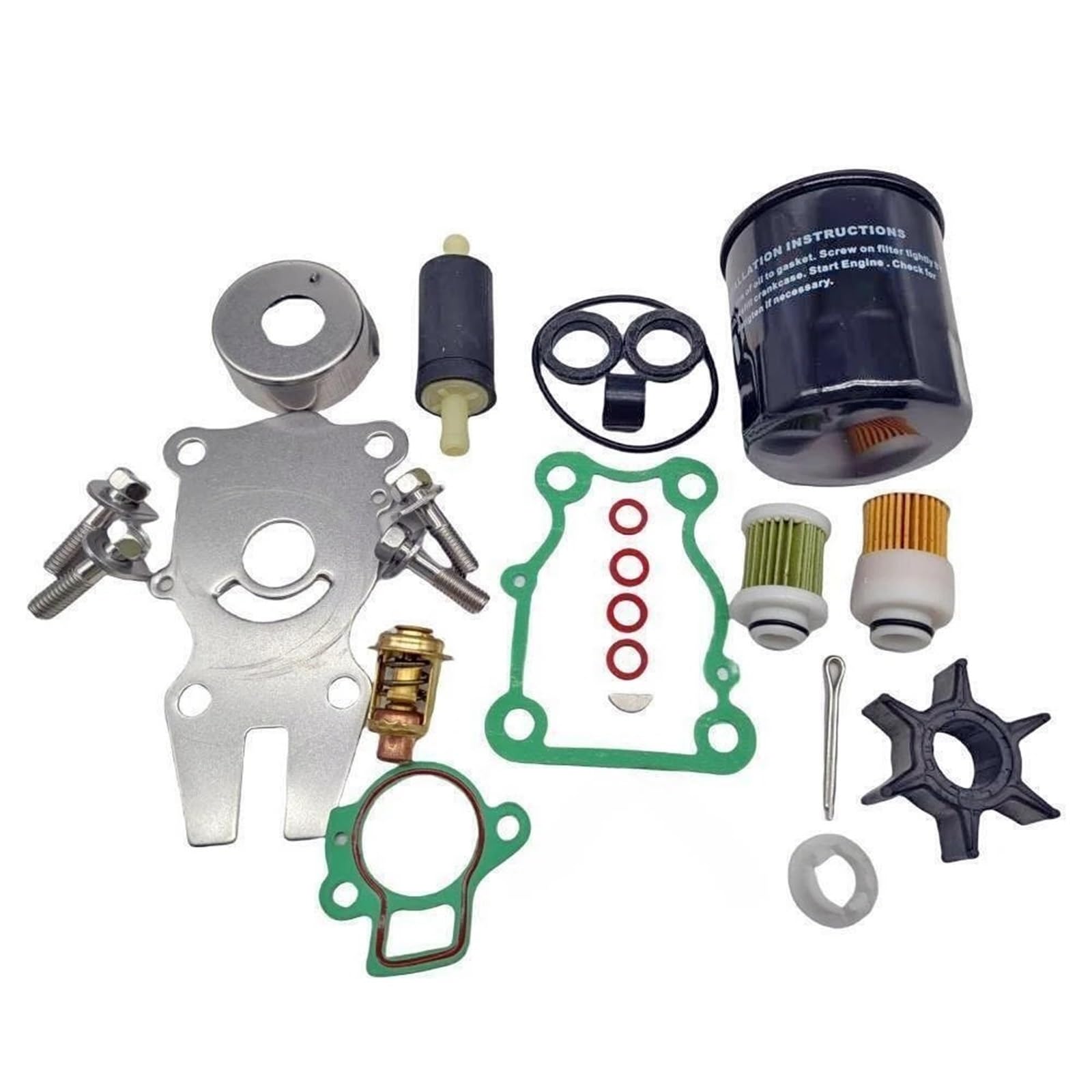 Zestaw serwisowy do silnika zaburtowego z filtrem do silników Yamaha 4-suwowy F 50H 60A/C/F 50 60 HP 63D-W0078-01 18-3434