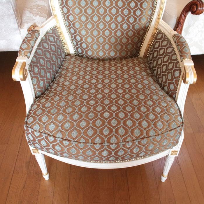 Amazon｜シングルソファ 一人がけ イタリア グリーン ソファ 椅子 122