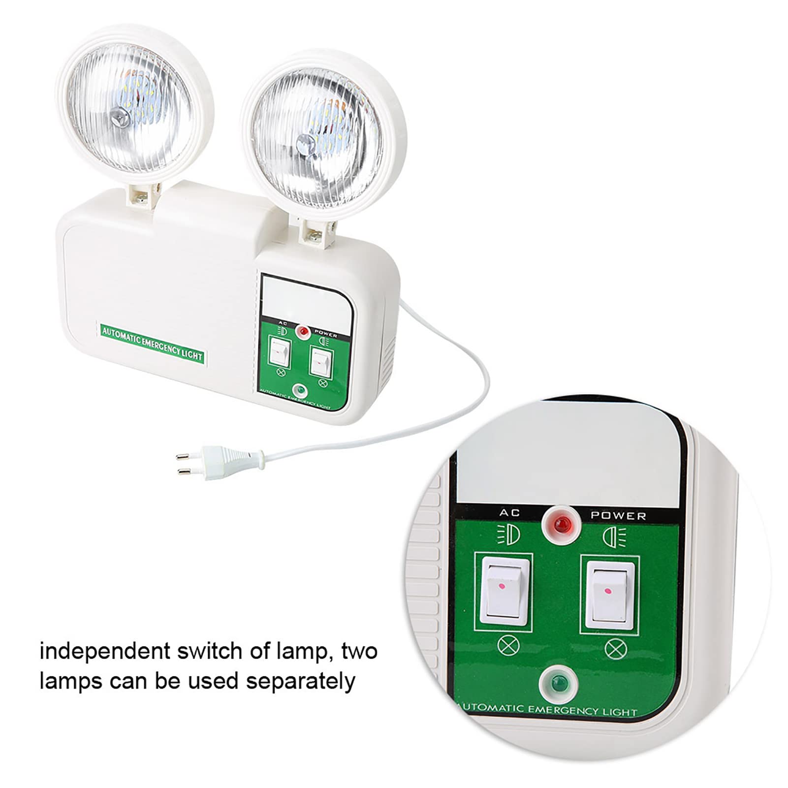 Luz de Emergencia LED Fallo de Energía, Iluminación de Seguridad Iluminación de Emergencia Iluminación de Escaleras Luz de Orientación de Salida de Emergencia Luz de Ruta de Escape