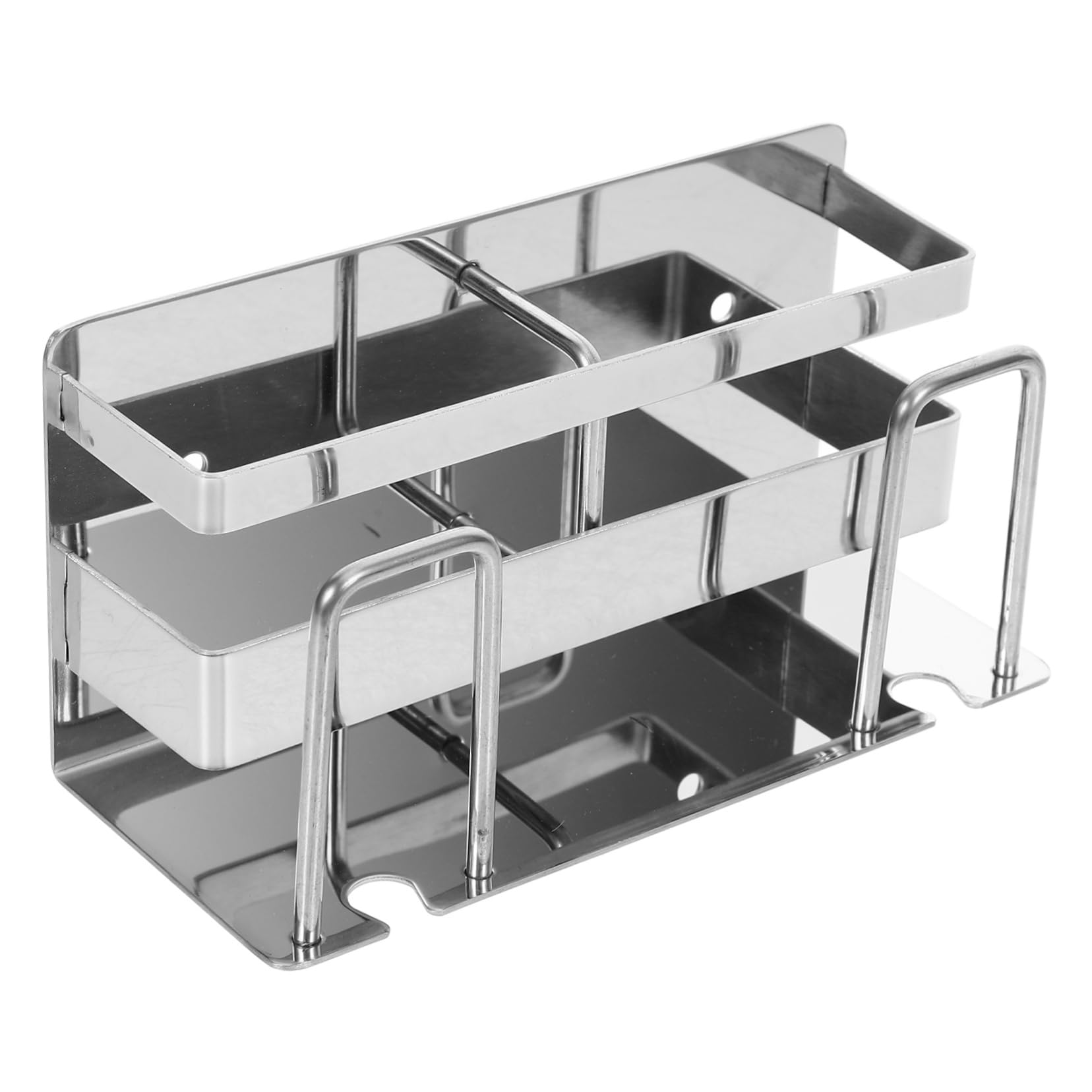 PRETYZOOM 4piezas Soporte para Cepillos De Dientes Inoxidable Organizador De Pared para Baño Montaje Sin Perforación Multiusos para Artículos De Aseo