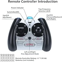 Vista 6 de Goolsky Helicóptero RC S107G, helicóptero de control remoto de 3 canales con giroscopio para principiantes (rojo)